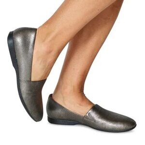 Dansko Larisa Pewter Metallic Slip On Loafers - Size EU 37 / US 6.5-7